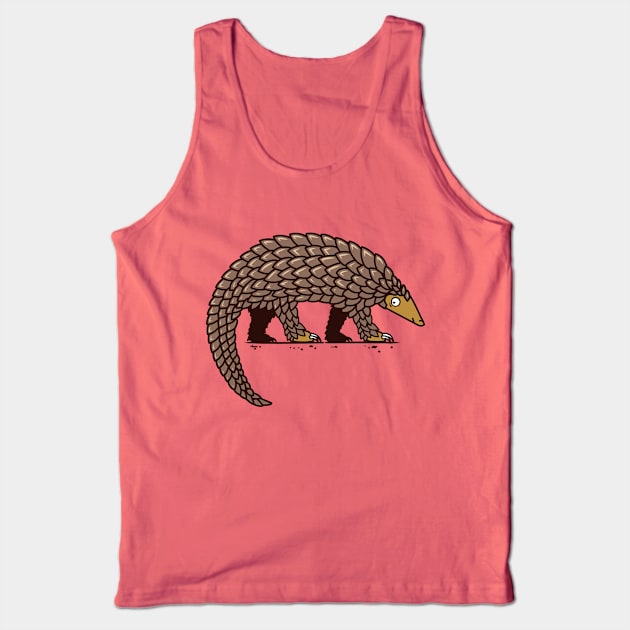 Pangolin Illustration Tank Top by bangtees